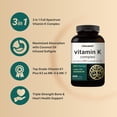 thumbnail image 3 of Complejo de vitamina K NatuBell 2.600 mcg 300 cápsulas blandas, 3 of 6