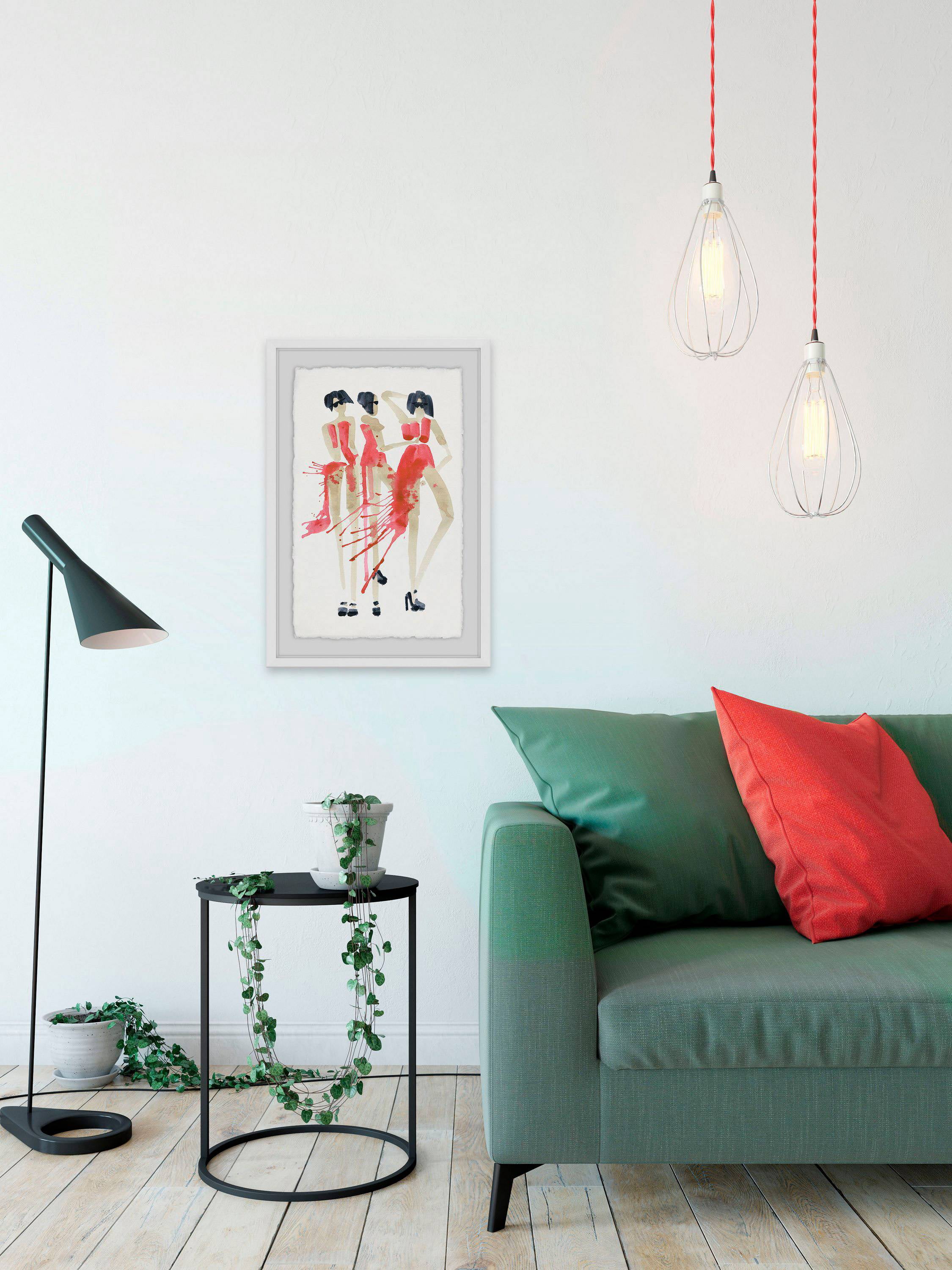 Vogue Rouge II Framed Painting Print