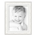 thumbnail image 2 of ArtToFrames 13" x 17" Majestic White Picture Frame, 13x17 inch Silver Wood Poster Frame (WOM-5198),  Pack, 2 of 7