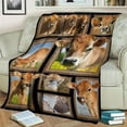 thumbnail image 2 of Country-Rustic Cow Collage Soft Fleece Throw Blanket, Animal Theme Cozy Knitted Polyester Farmhouse Style Throw, All-Season Comfort with Unique Embellishments for Gifting, 2 of 6