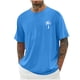 thumbnail image 2 of Tops para hombre, blusas y camisas de cuello redondo y manga corta para hombre, blusas casuales de moda para hombre, blusas deportivas de cuello redondo y manga corta, blusas de poliéster para hombre, 2 of 4