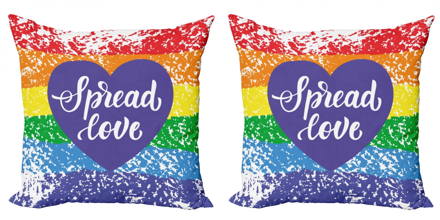 18x18 Love Gear Day-Gay Pride Throw Pillow Multicolor