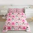 thumbnail image 2 of Castle Fairy Kawaii Xmas Snowman 2Pcs Bedding Comforter Set for Teens Girls Boys,Christmas Tree Twin Comforter Sets,Polka Dots Breathable Bedding Set,Ultra Soft Home Decor, 2 of 8
