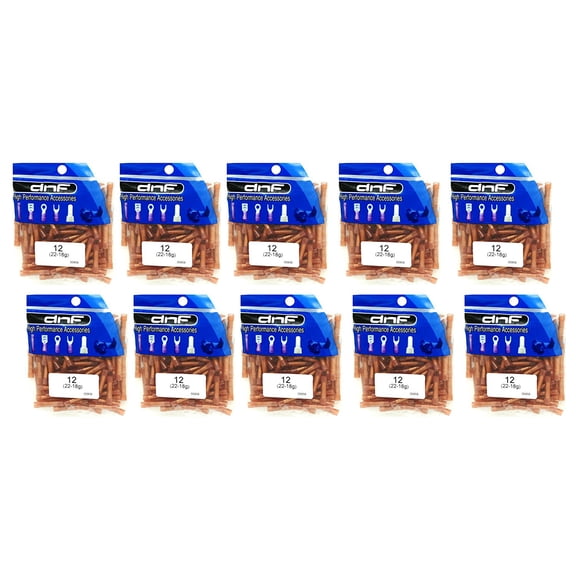(1000) Wire Butt Connectors Red NYLON 22-18 Ga AWG Gauge Car Stereo Install