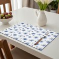 thumbnail image 6 of Placemat, Pioneer Flower Floral Print Pattern Place Mats Table Mat Set Of 2, PVC Washable Placemats for Party Kitchen Dining Decoration, 18x12 Inch, Fade Resistant, 6 of 6