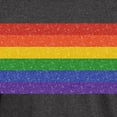 thumbnail image 3 of CafePress - Glitter Rainbow Pride Flag Dark T Shirt - Men's Classic Graphic Cotton T-Shirt, 3 of 4