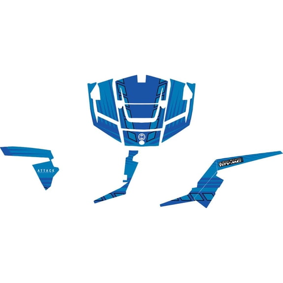 Attack Graphics Brute Complete UTV Graphics Kit WORCS Blue/Voodoo Blue for Polaris RZR XP 1000 High Lifter Edition 2015