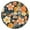 Pioneer Flower Floral-2, variant on Pioneer Flower Floral Print Pattern Round Fitted Tablecloth with Elastic Edge,Dining Table Cover Waterproof,Outdoor Round Tablecloth for Camping,Dining,Indoor and Outdoor