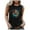 Black, variant on T Shirts for Women Trendy Sunflower Graphic Tees Navy Sleeveless Peace Sign Loose Tank Tops Black Oversized Blouses L