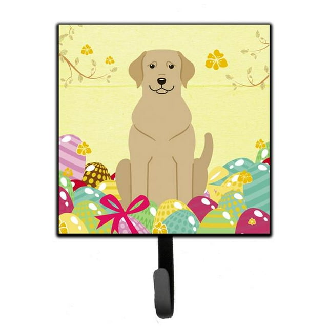 Carolines Treasures BB6055SH4 Easter Eggs Yellow Labrador Leash or Key Holder