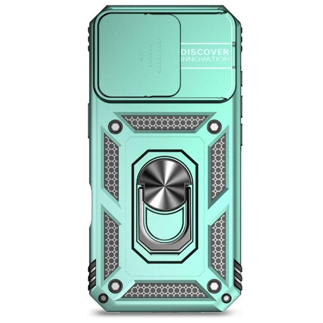 Estuche GANGXUN para iPhone 16 Pro Max, soporte giratorio 360°, estilo mecánico y magnético