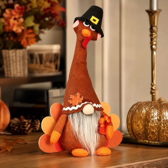 JHRGJIO Thanksgiving Turkey Figurine, Thanksgiving Decorations indoor outdoor, Fall Decor Fall Tabletop Centerpiece for Home Mantel Shelf Festive Ornament Display Accent