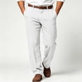 thumbnail image 2 of Akiihool Pants Men Casual Men's Straight Fit Jogger Pant Casual Workout Pants White,S, 2 of 4