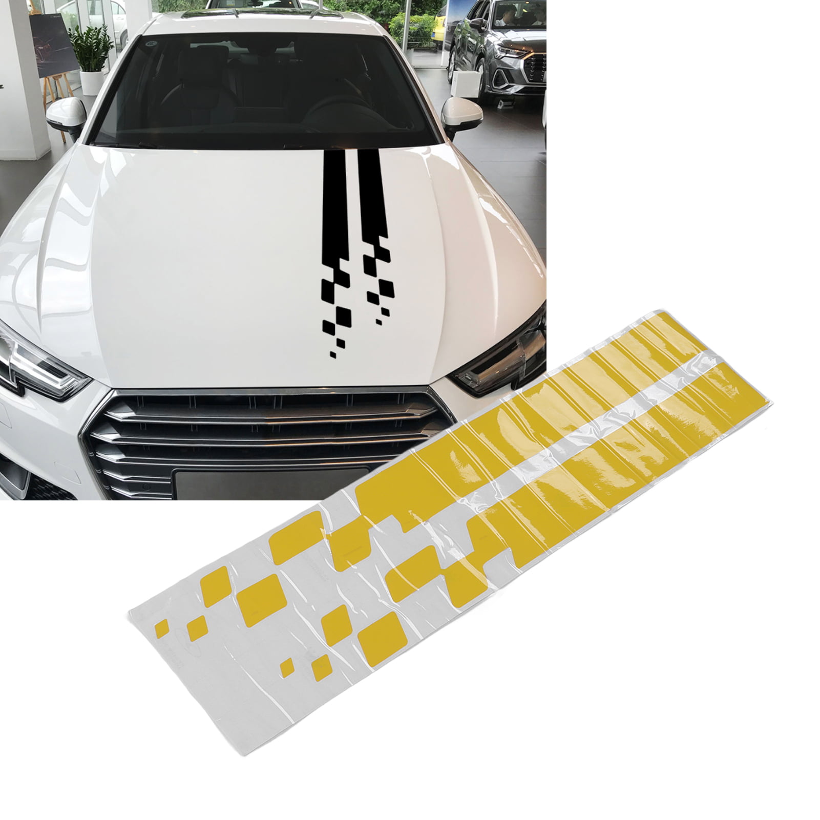 Auto Bonnet Decor, Car Hood Cover Sticker UV Resistant Vinyl Film For Automotive Walmart.com
