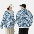 thumbnail image 4 of Lsque Blue Shells Pattern UPF 50+ Lightweight Sun Protection Men's Women's Long Sleeve Shirt, Hoodie Performance -Large, 4 of 7