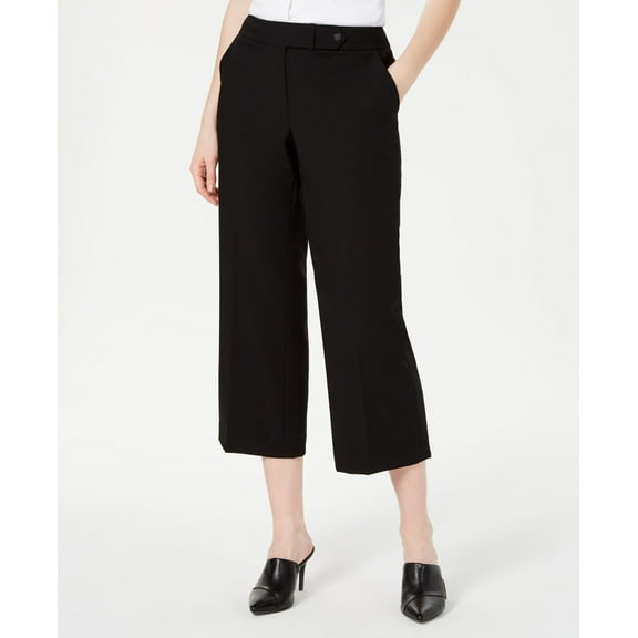 Calvin Klein Curvy Cropped Pants Black 8
