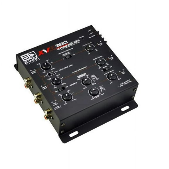 Banda XVR360 3-way Electronic Car Crossover with Either Two-or Three-way System