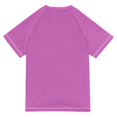 thumbnail image 6 of FORMRS Boys Rash Guard Short Sleeves Swim Shirt Quick Dry UPF 50+ Sun Protection, Sizes 3-12T, Light Purple Flowers, 6 of 6