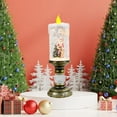thumbnail image 4 of Hovilon Battery Operated Lighted Flameless Candles,Christmas Snow Globe Candle Light Swirling Water Glittering Spinning Candles for Home Decoration(Santa), 4 of 8