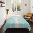 thumbnail image 4 of Aqua Beige Striped Tapestry for Bedroom Wall Hanging Tapestry, Modern Farmhouse Retro Lines Ceiling Backdrop Tapestries Poster Blanket Wall Decor for Teens Room Living Room Dorm 51" x 59", 4 of 8