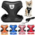 thumbnail image 2 of Correa de malla de tela transpirable para perros, arnés suave y cómodo para mascotas, chaleco para cachorros y gatos, suministros para mascotas para chihuahua, pug y bulldog, 2 of 5