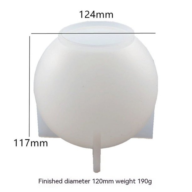 Moldes de resina de luz de esfera grande, moldes de silicona para base iluminada de resina, bola de cristal 3D, molde de luz nocturna para decoración hecha a mano, decoración del hogar