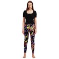 thumbnail image 6 of Women's 80s Leggings Artistic Splash Printed Buttery Soft Stretchy Pants Accessories for Women Summer Leggings, 6 of 6
