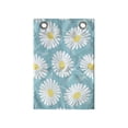 thumbnail image 1 of Daisy Hanging Pocket Organizer, Repetitive Spring Season Themed Pattern of Scattered Flourishing Flowers, Printed Polyester Storage Bag with Pockets, 14" x 20", Pale Blue and Mustard, 1 of 2