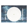 thumbnail image 2 of Ryvnso Placemats Set of 4 Sea Lightning View Dining Mats Heat-Resistant Non-Slip Washable Table Mat, 2 of 8