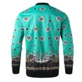 thumbnail image 5 of TAIAOJING Men's Hoodie, Male Winter Floral Print Slit Pocket Jacket Long Sleeve Zipper Fly Pocket Jacket Coat, 5 of 5