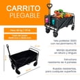thumbnail image 2 of Carrito Vagón Plegable Portátil Multiusos Capacidad 80kg, 2 of 6