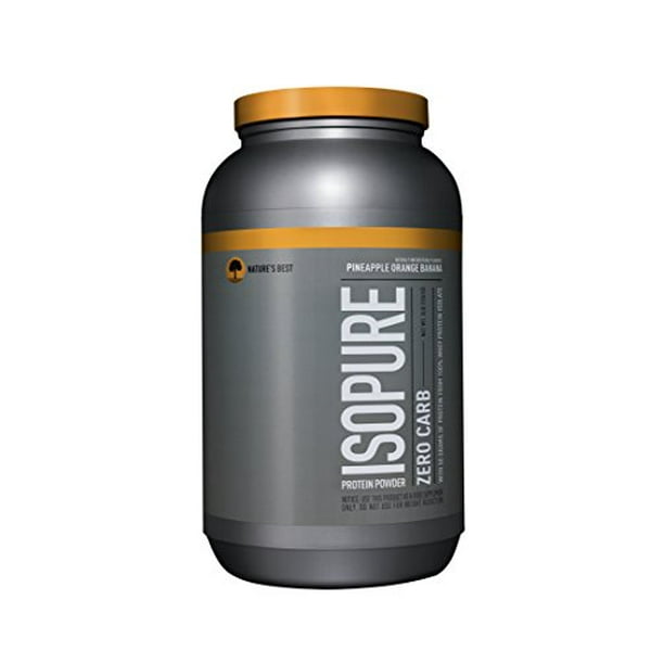 Isopure Zero Carb Protein Powder, Pineapple Orange Banana, 3 Pounds