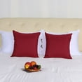 thumbnail image 2 of Unique Bargains 2-Pack Canvas Decorative Throw Pillow Cover 18" x 18" Red, 2 of 7