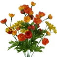 thumbnail image 5 of Mainstays 17" Artificial Red and Orange Ranunculus Bush,  Indoor Use., 5 of 9