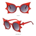 thumbnail image 4 of Fvsianol Punk Sunglasses Sunglasses Retro Bat Shape Sunglasses Unisex Punk Eyewear 1 Pair, 4 of 9