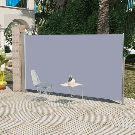 2019 New Retractable Side Awning Patio Double Folding Side Screen Divider Outdoor Sunscreen (Best Retractable Awnings 2019)