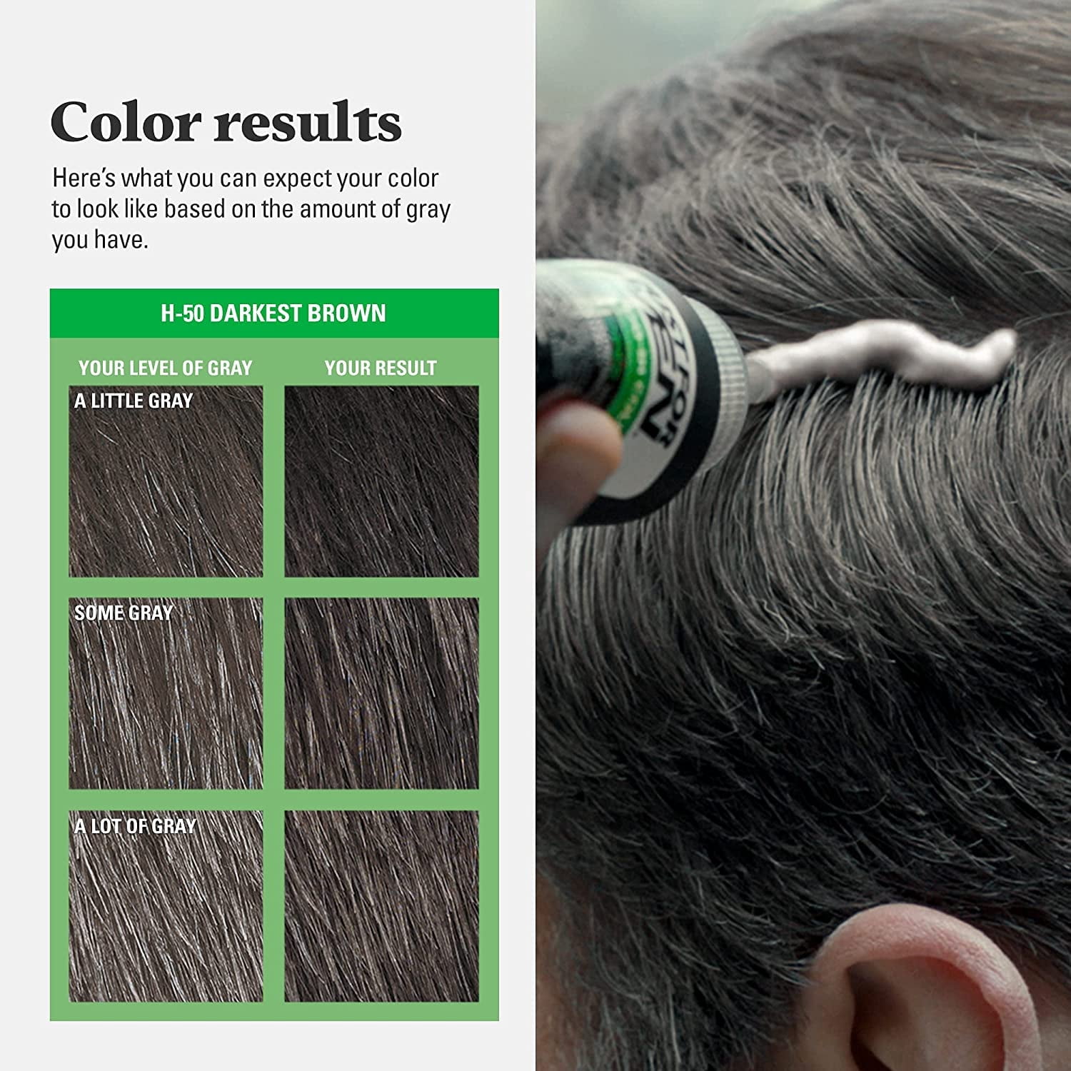 Just For Men Hispanic Shampoo-In Hair Color, Darkest Brown, #4931