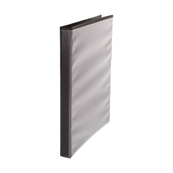 0.5 Inch Clear View Black Ring Binder, 120 Sheet Capacity, Hard Cover with 4 Pockets