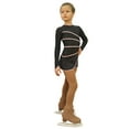 thumbnail image 3 of IceDress Figure Skating Dress-Thermal - Grace (Gray with Pink Line), 3 of 5