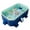 Blue, variant on Fogcroll Dog Pool Foldable Pet Swimming Pool Collapsible Pool Outdoor Bathing Tub Kiddie Pool with Protective Lining, Pvc Collapsible Pool for Medium Dogs, Cats and Kids