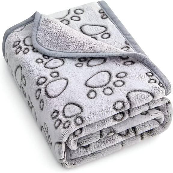 GASTROPOD Premium Soft Dog Blanket Washable, 40"x32" Dog Gifts (Grey)