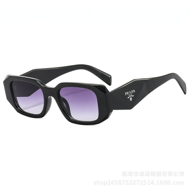 Lentes De Sol Prada- Gafas de sol retro de moda de estilo europeo para viajes al aire libre Lentes De Sol Mujer Lentes De Sol Hombre Gao Jiahui unisex