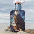 thumbnail image 5 of Salouo Night Sky Bald Eagle Pattern Travel Dust-proof Suitcase Cover, Softside Suitcase Protector Luggage Cover Protector for 18-32inch ,Not Included Suitcase, 5 of 8