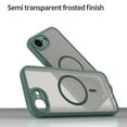 thumbnail image 2 of TECH CIRCLE for iPhone 16e Magnetic Case, Upgraded [Full Camera Protection] [Compatible with Magsafe] [Translucent Matte] Shockproof Protective Phone Case for iPhone 16e,Green, 2 of 8