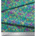thumbnail image 2 of Soimoi Poly Georgette Fabric Aster Flower Print Fabric by the Yard 52 Inch Wide, 2 of 3