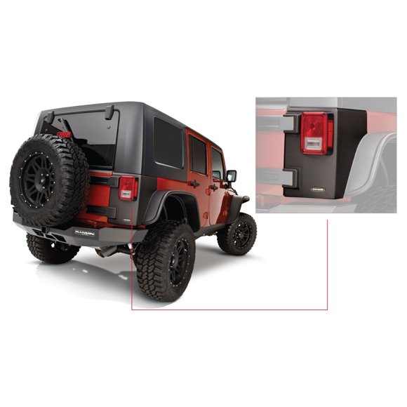 Bushwacker 14010 Garde d'Angle de TrailArmor S'Adapte 07-18 Wrangler (JK)