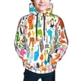 thumbnail image 5 of Kll Unisex Kids Boys Girls Hooded Pocket Pullover Hoodies-Animals, 5 of 9