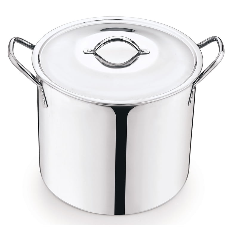 8-Quart Stainless Steel Stock Pot with Lid photo 1