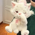 thumbnail image 4 of Cat Stuffed Animal Big Plush Pillow, Giant Mary Cat Cute Kawaii Pink Cat Hugging Pillow Stuffed Cats Plush Toy, Soft Cuddle Plush Toy Pink Kitten Perfect for Xmas Birthday Valentine's Day Gift, 4 of 6