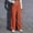 L Orange, variant on Rhuody Capri Pants For Women High Waist Trousers Straight Leg Button Down Work Business Pants Solid Color Slacks With Pockets Basic Trousers L Yellow